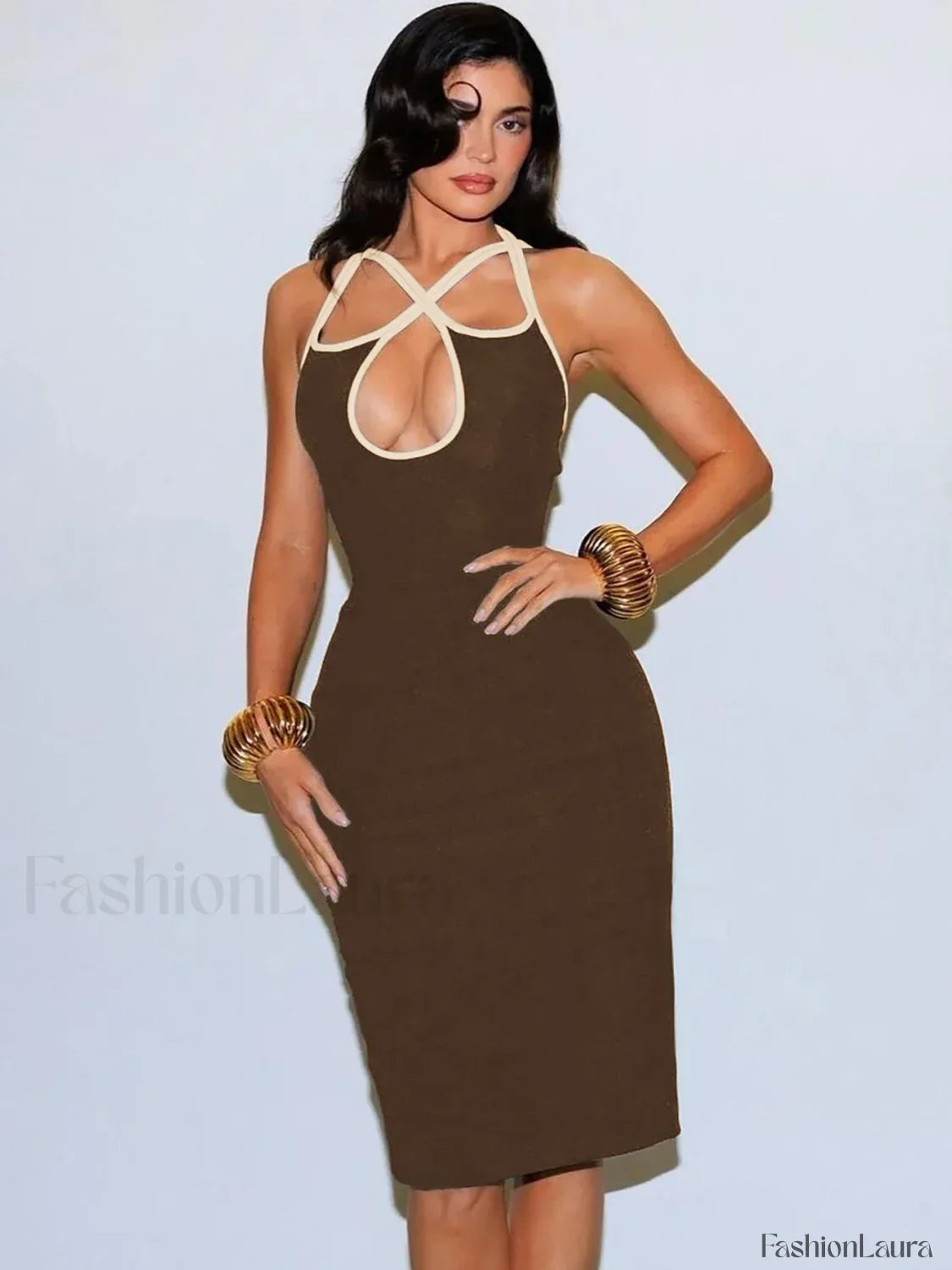 Sleeveless Cami Midi Dress