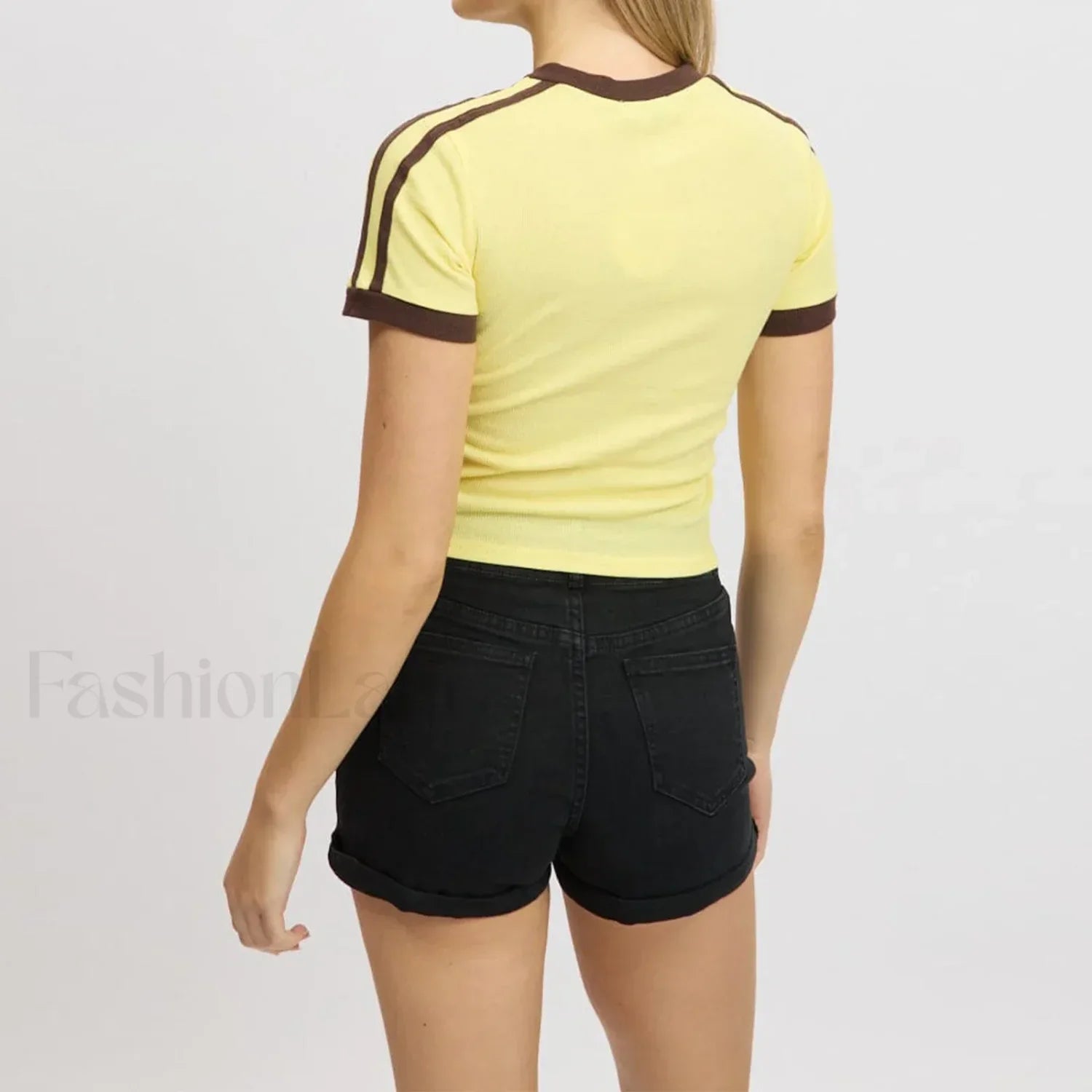 Slim Crop Tops Summer Baby Tee T-Shirt