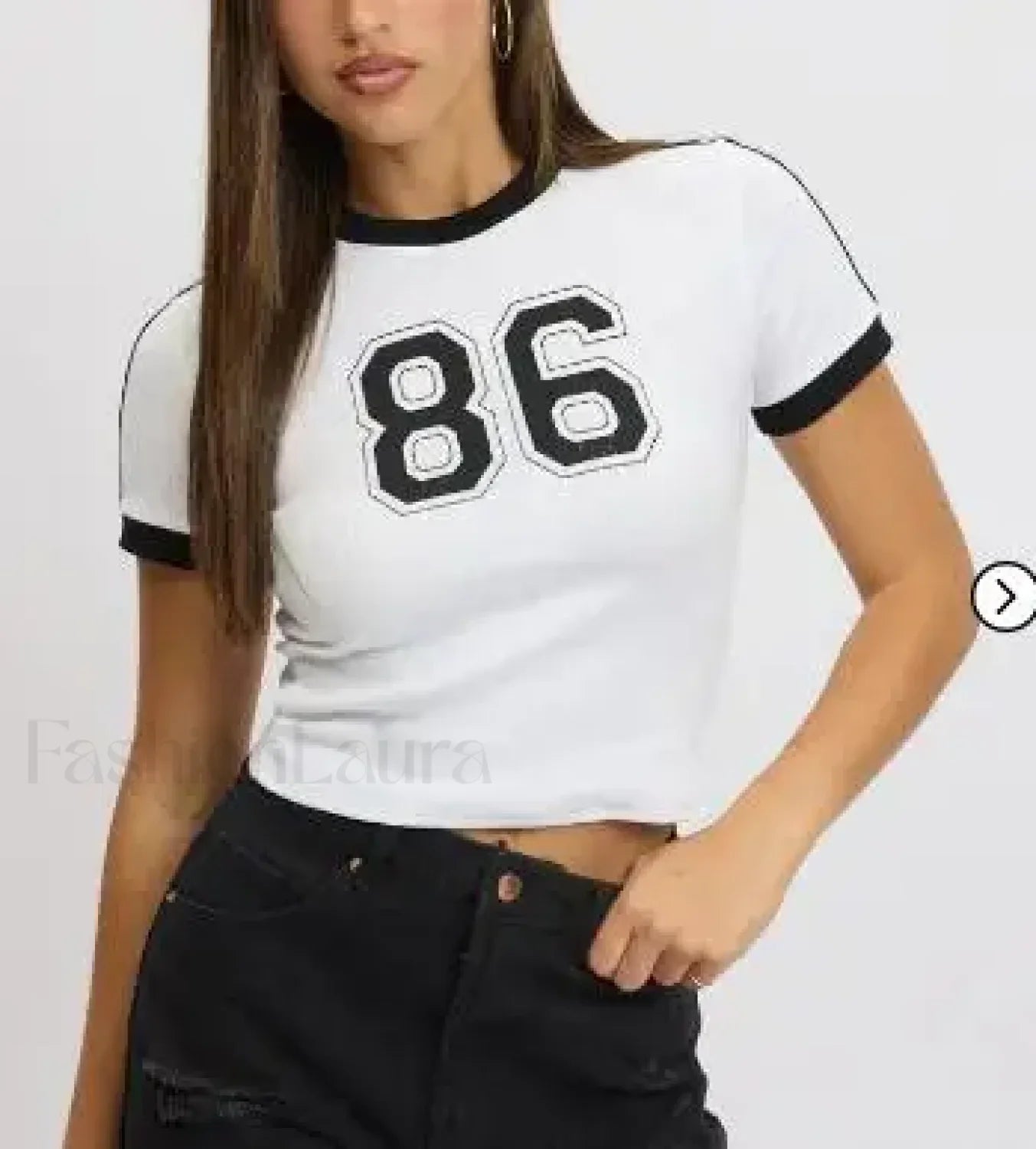 Slim Crop Tops Summer Baby Tee T Shirt WHITE / S