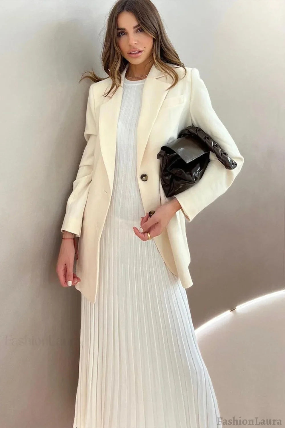 Slim Fit Crew Neck Sweater Dress