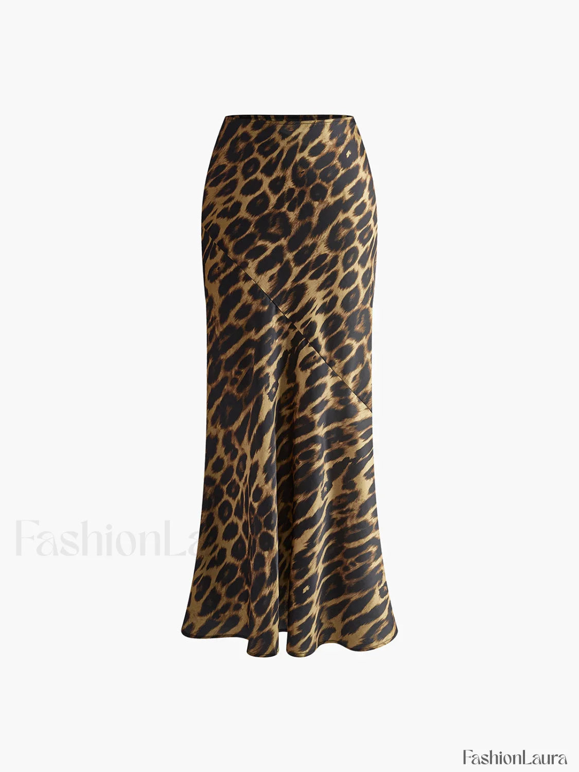 Slim Leopard Print Maxi Skirt