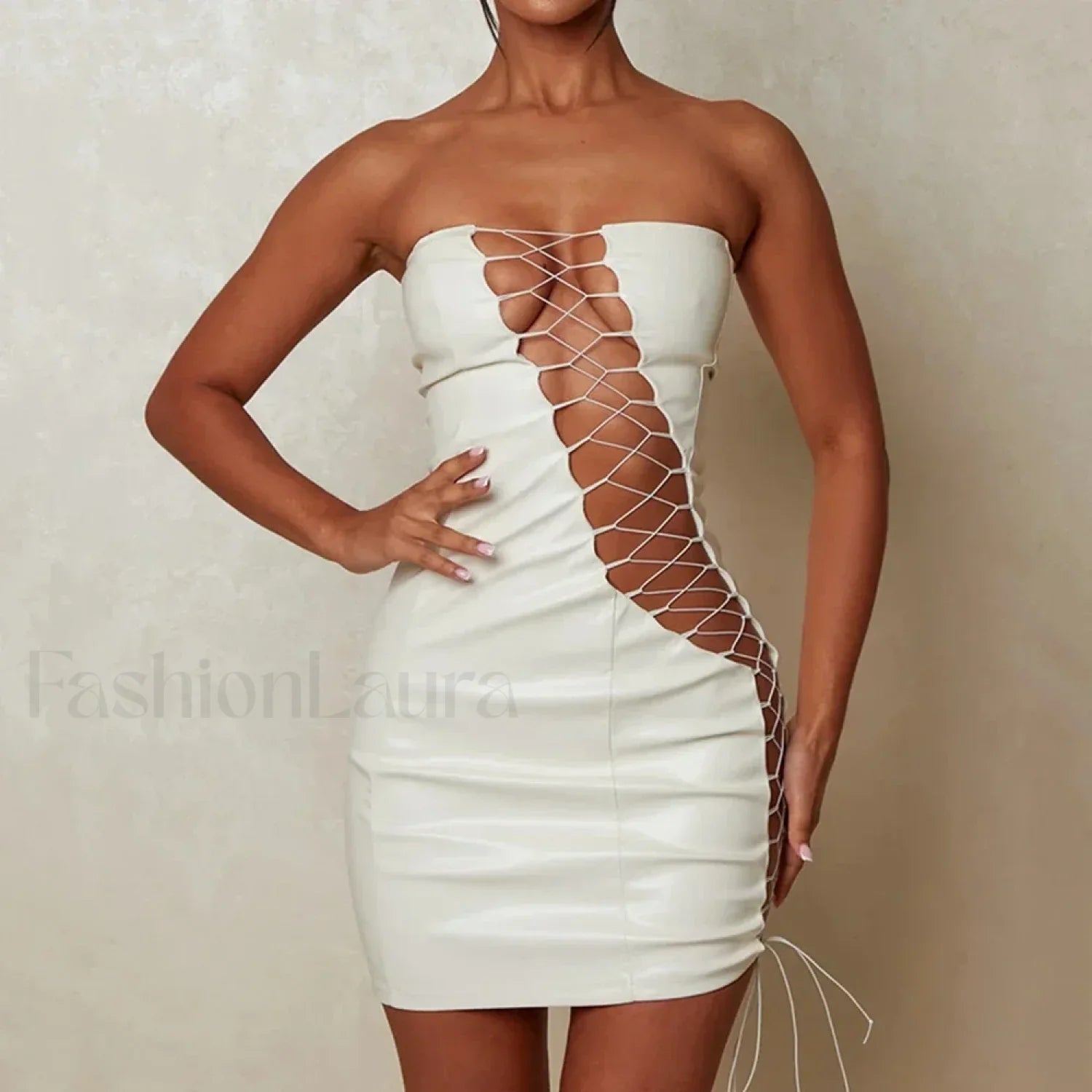 Slimming Strap Waist Mini Dress