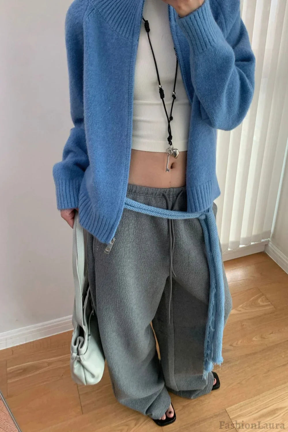 Soft Knit Zipper Cardigan