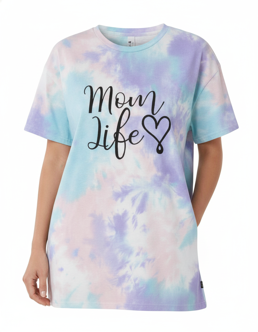 Soft-Stretch Tie-Dye Pajama Set for Women | Comfortable Loungewear wit