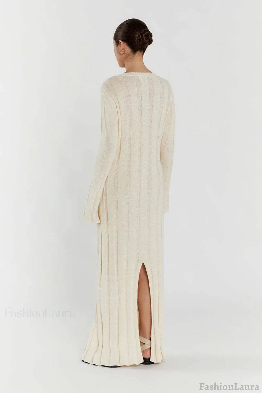 Solid A Line Maxi Sweater Dress