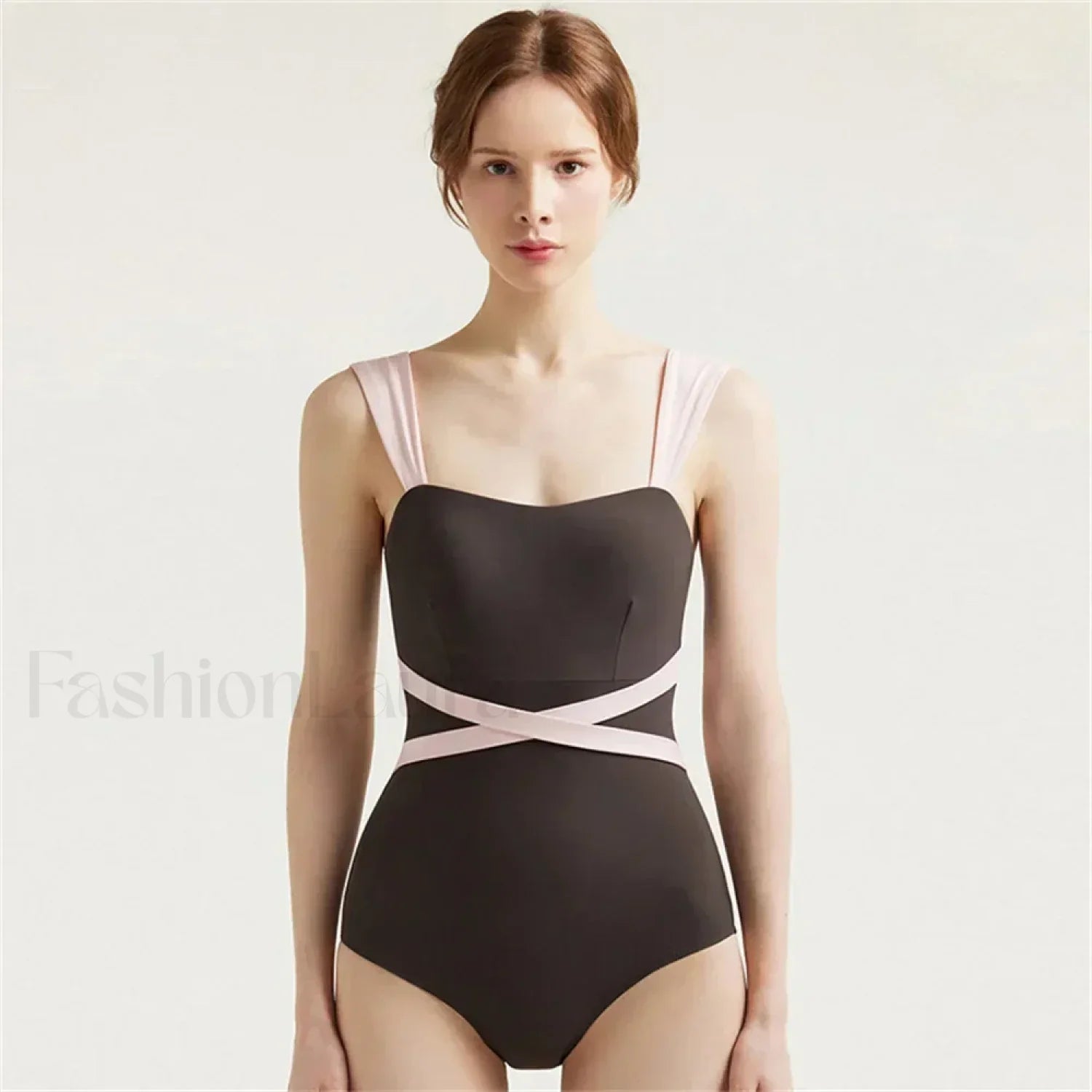 Solid Black Open Back One Piece