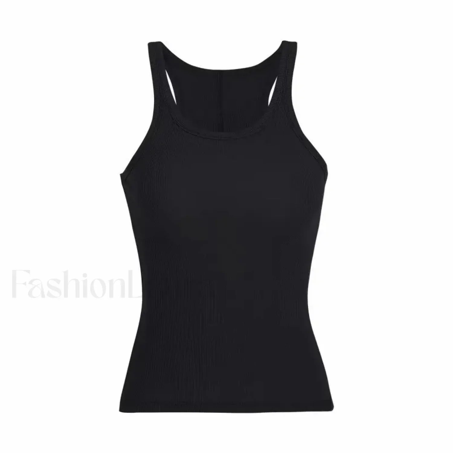 Solid Color Ribbed Knit Crop Top Black / S