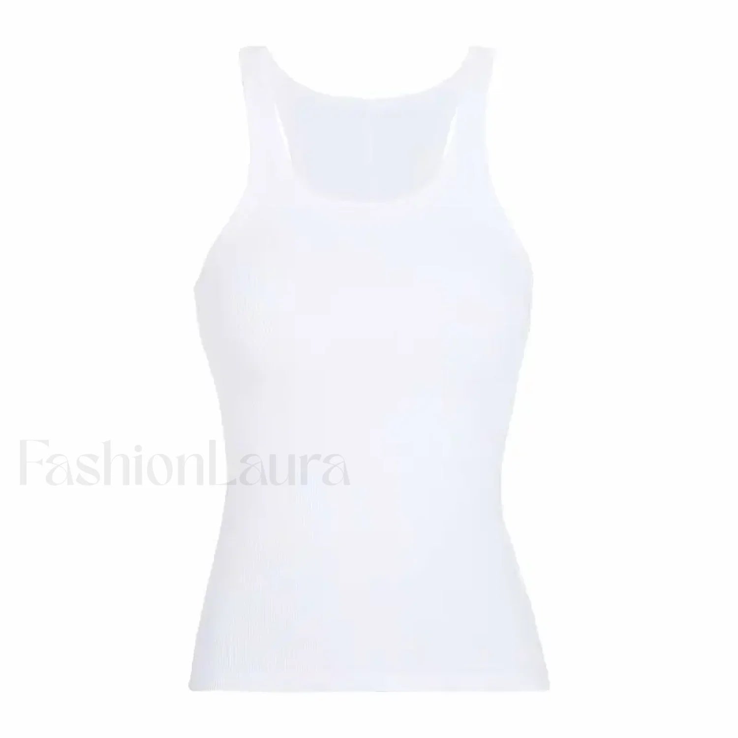 Solid Color Ribbed Knit Crop Top WHITE / S