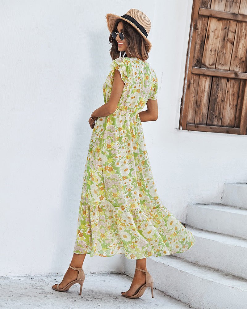 Tamara Elegant Summer Dress with Floral Print for Women Stylish Outfit