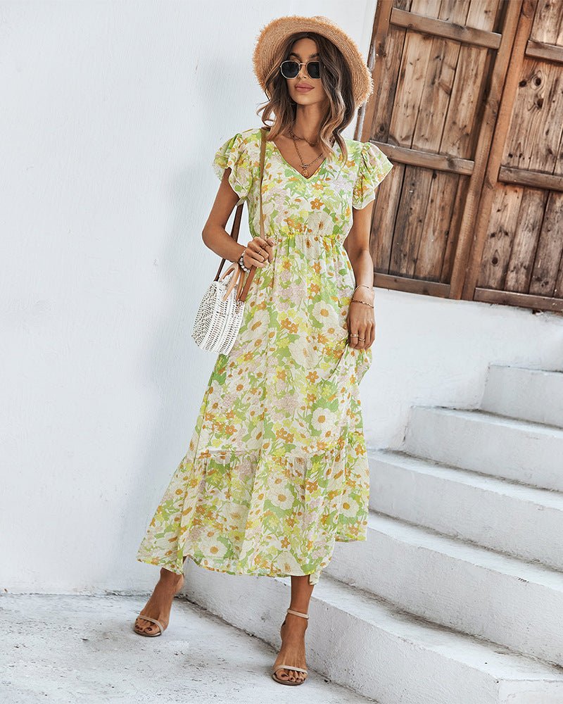 Tamara Elegant Summer Dress with Floral Print for Women Stylish Outfit