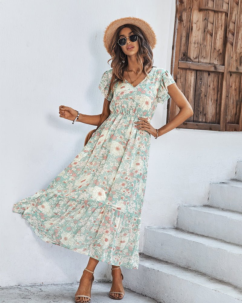 Tamara Elegant Summer Dress with Floral Print for Women Stylish Outfit