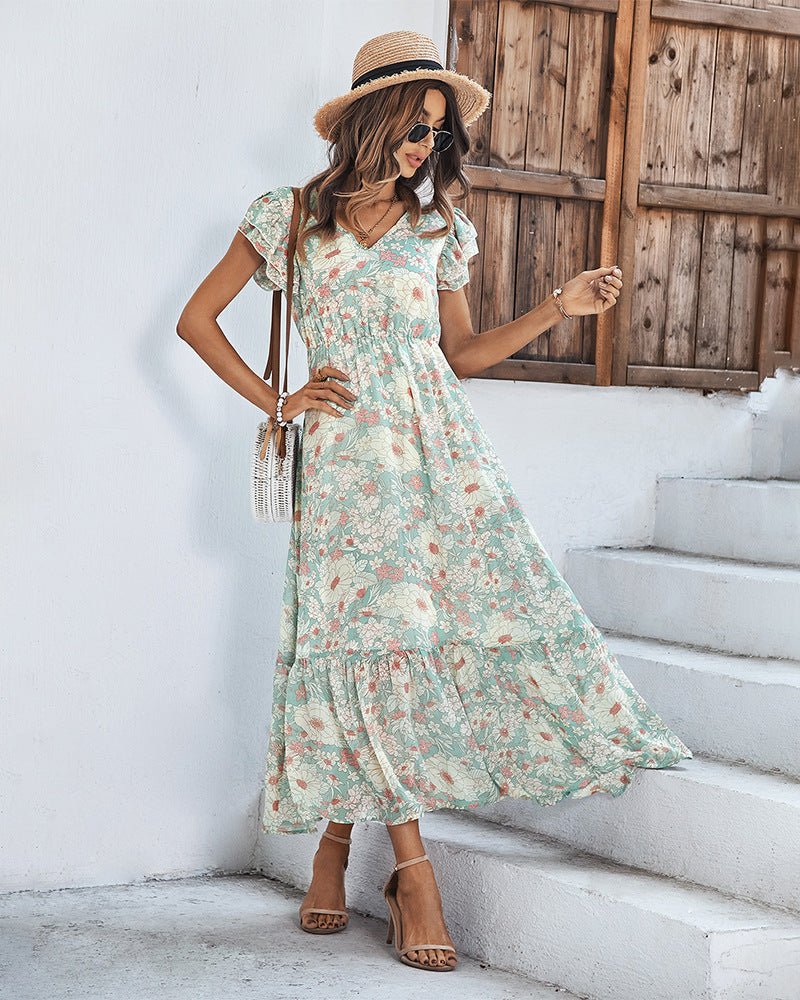 Tamara Elegant Summer Dress with Floral Print for Women Stylish Outfit