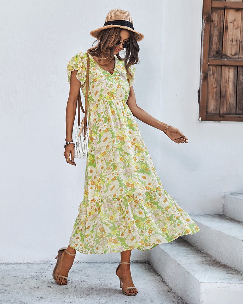Tamara Elegant Summer Dress with Floral Print for Women Stylish Outfit