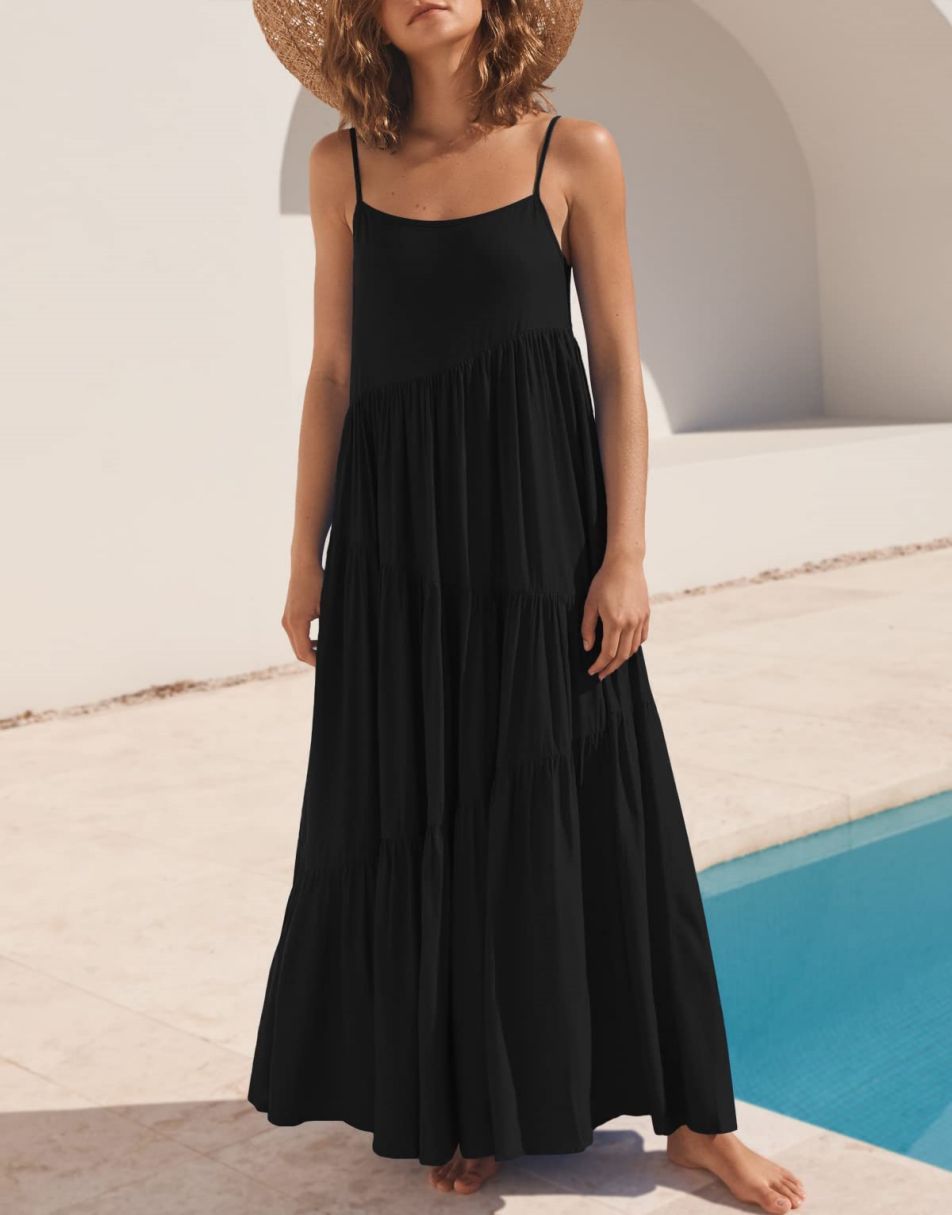 Abelia Premium Asymmetrical Maxi Dress for Summer Boutique Collection