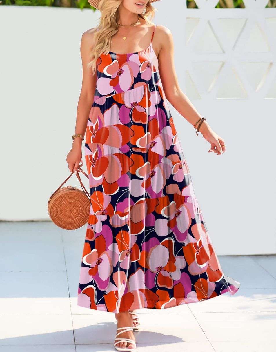 Abelia Premium Asymmetrical Maxi Dress for Summer Boutique Collection