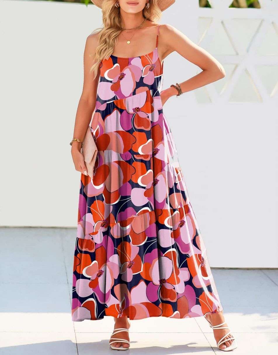 Abelia Premium Asymmetrical Maxi Dress for Summer Boutique Collection