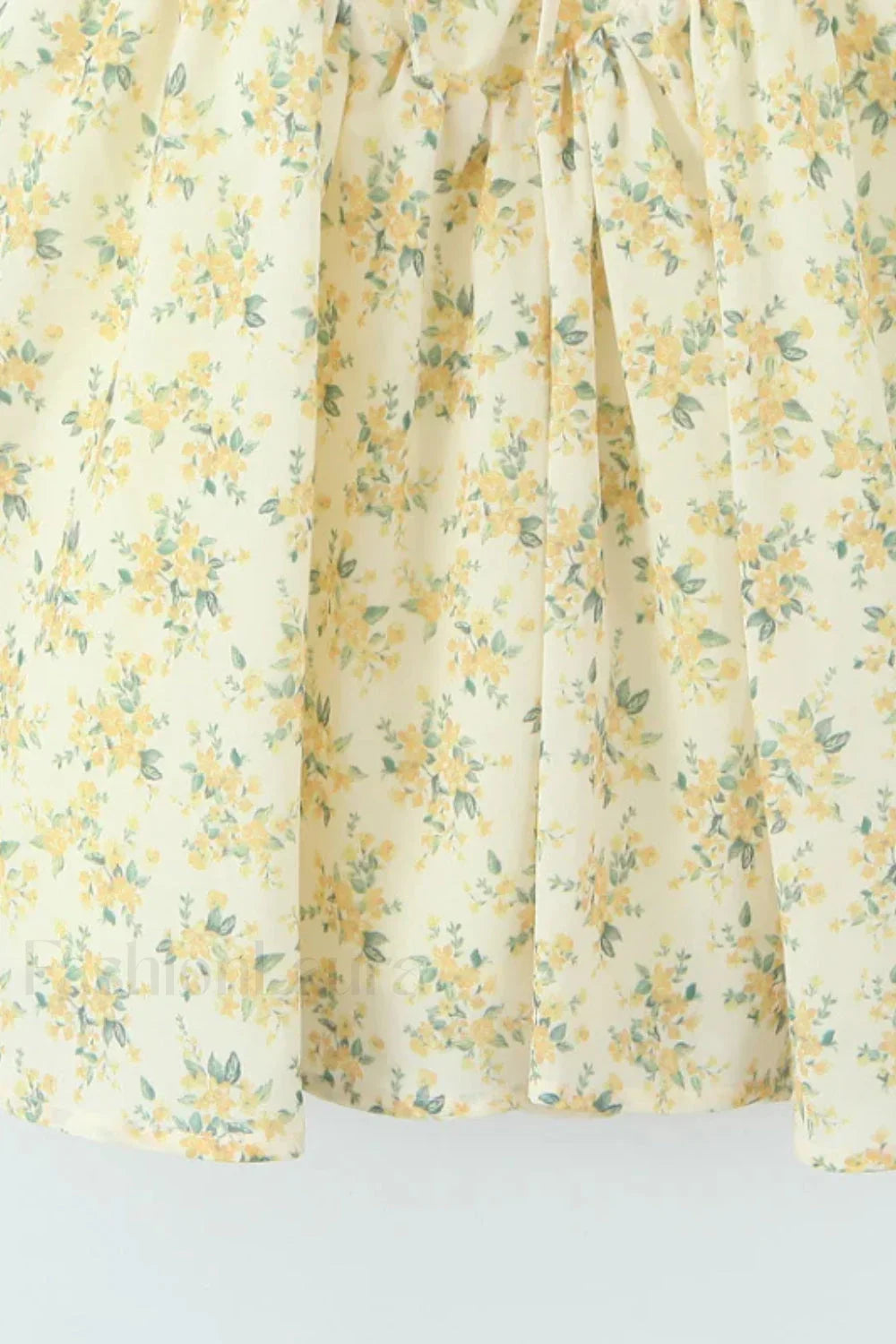 Spice Girl Deep V-Neck Backless Pleated Printed A-Line Mini Dress