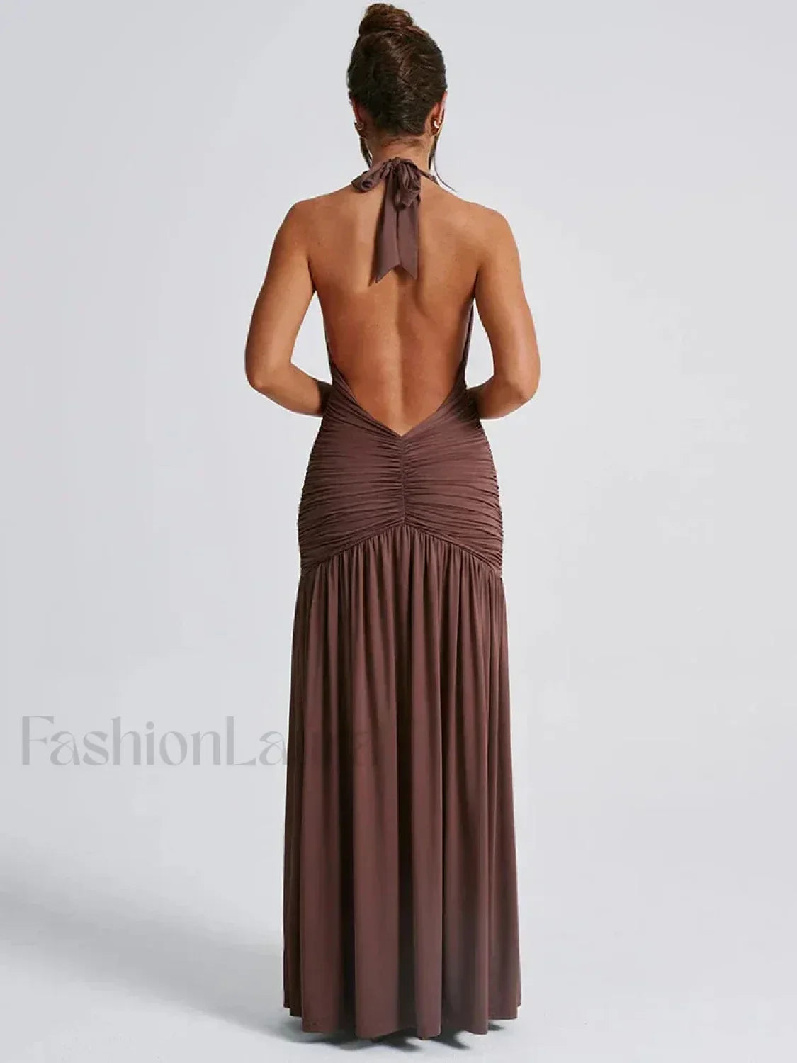 Split Deep V Neck Maxi Dress