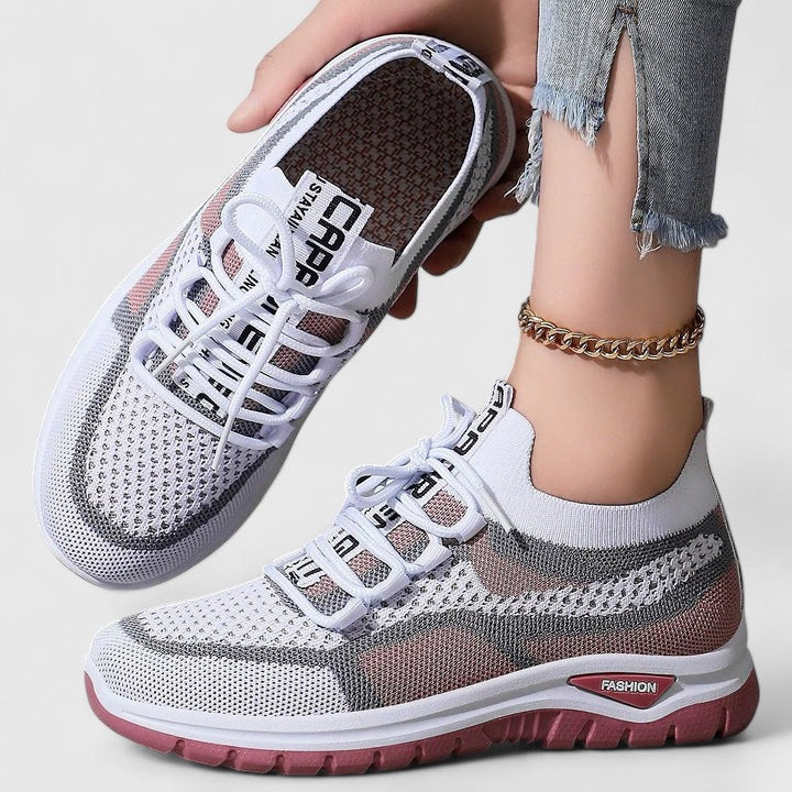 Mesh Lace Up Low Top Running Sneakers