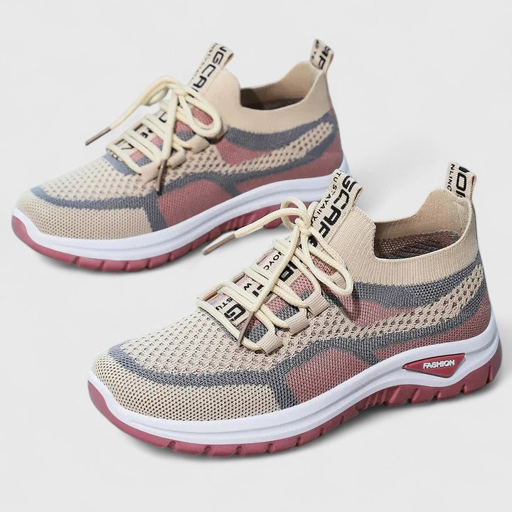 Mesh Lace Up Low Top Running Sneakers