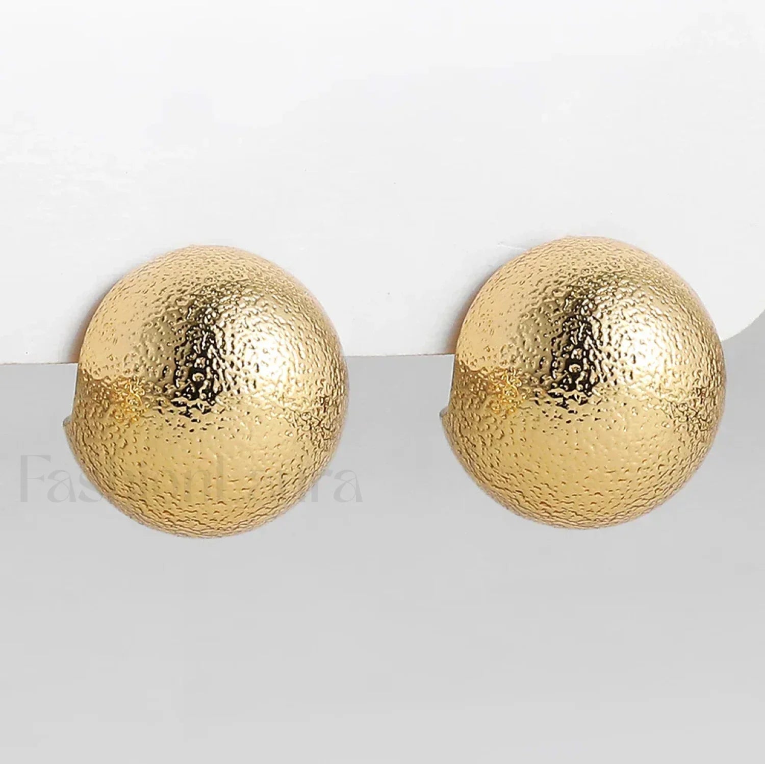 Stainless Steel Gold Plated Tear Drop Earrings Lightweight Smooth Metal Waterdrop Hoop Earring