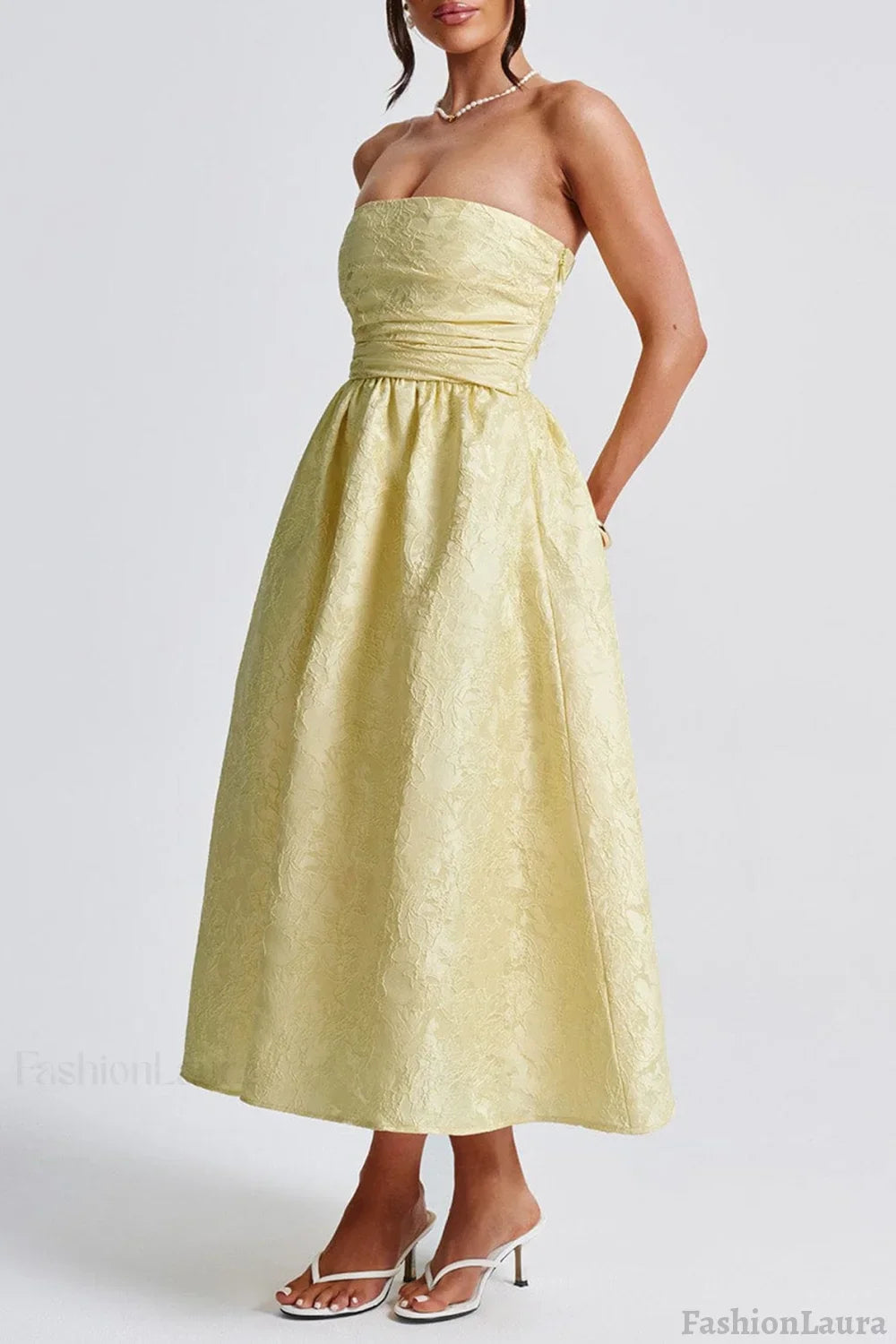 Strapless Elegant Party Dress