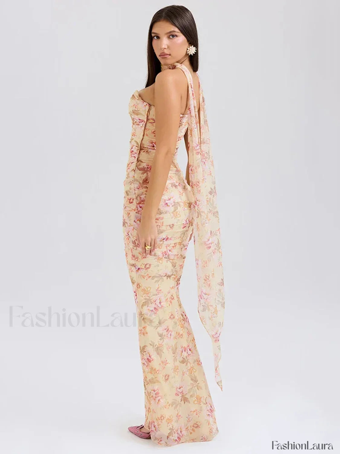 Strapless Skirt Two Piece Maxi Dress