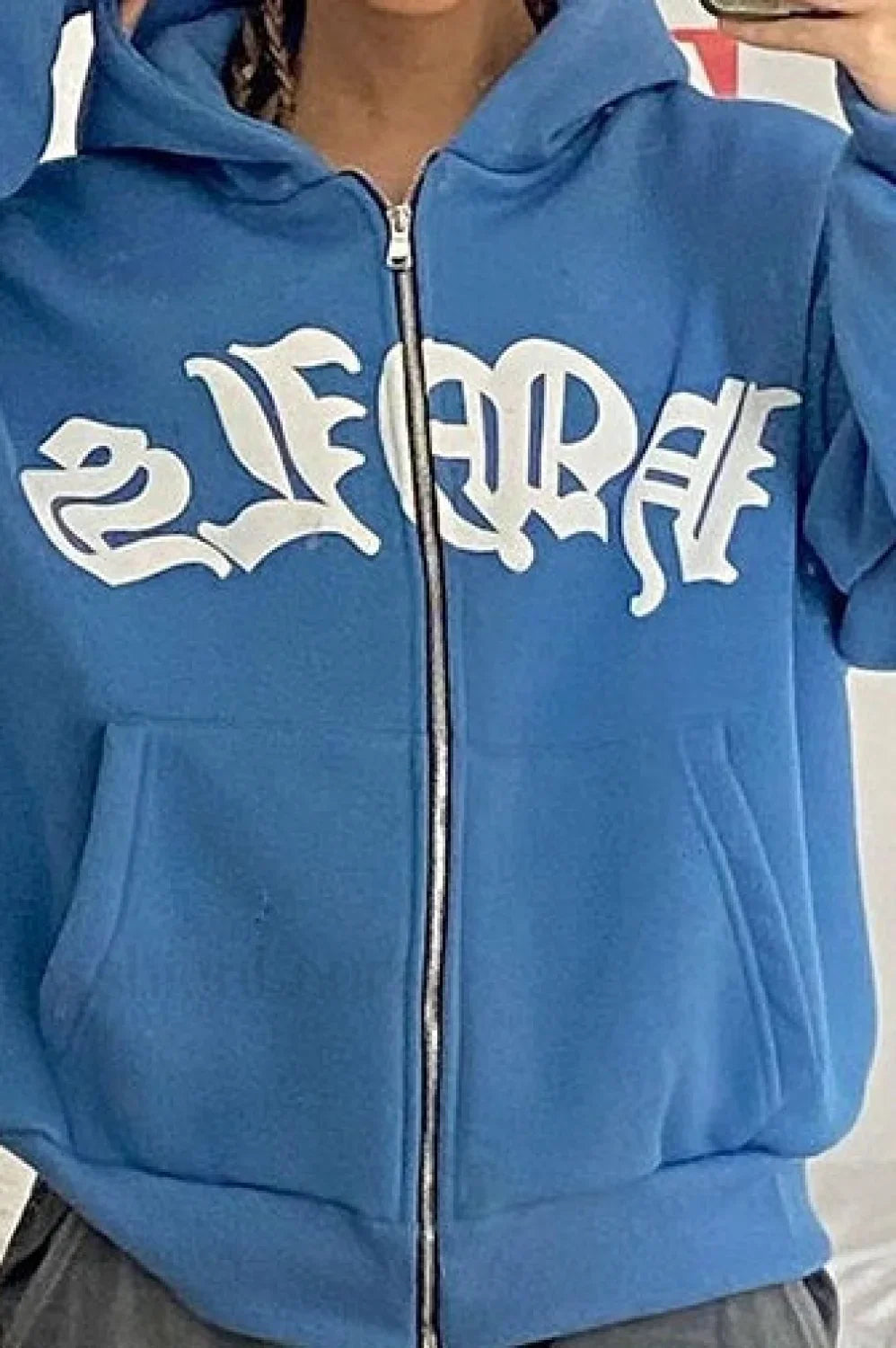 Street Style Zipper Pullover Hoodie