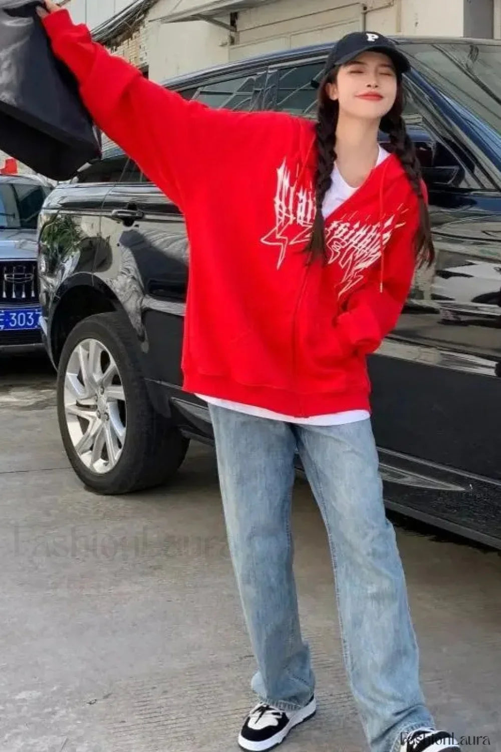 Streetwear Harajuku Hooded Zipper Hoodie