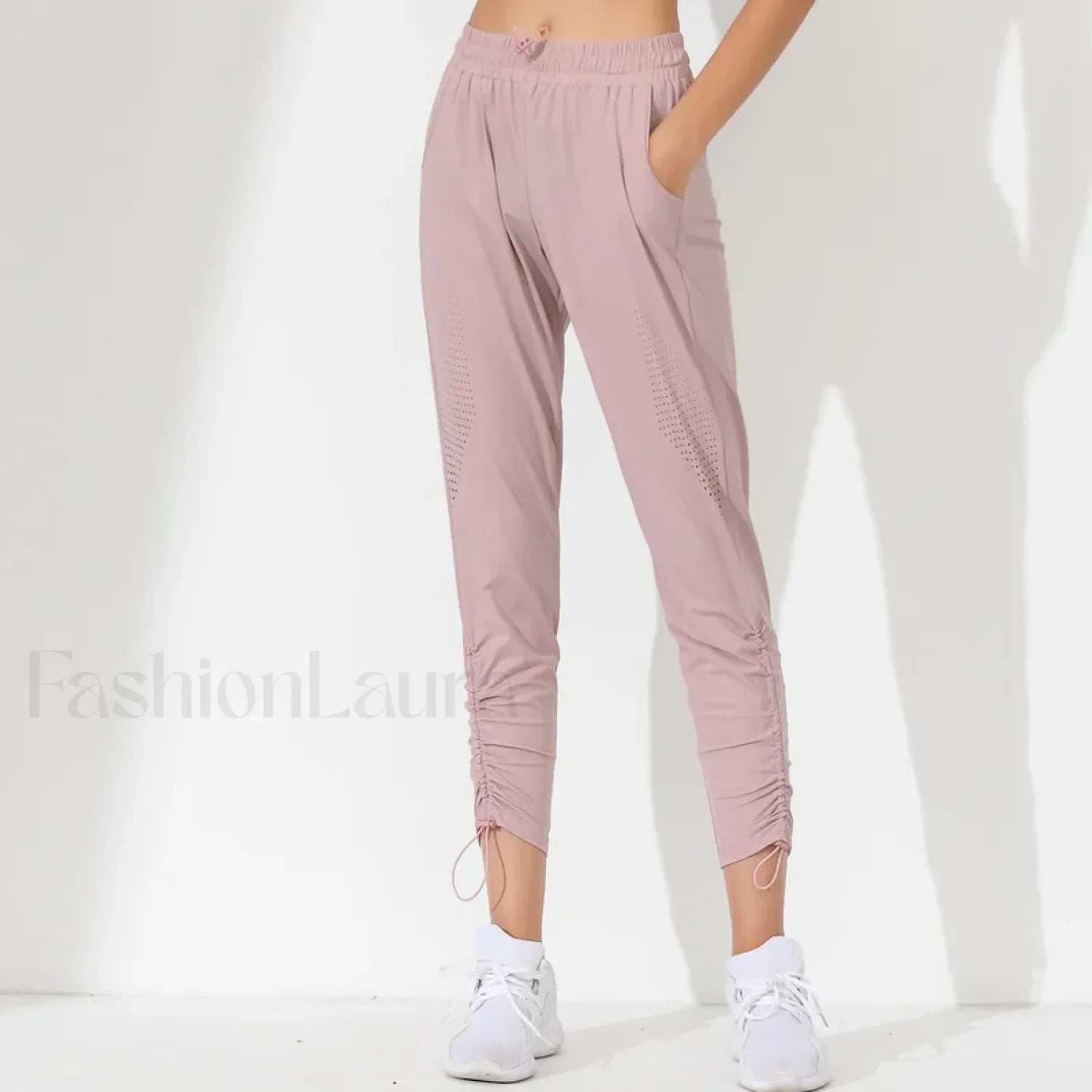Stretch Tapered Lounge Run Sweatpants Pink / S