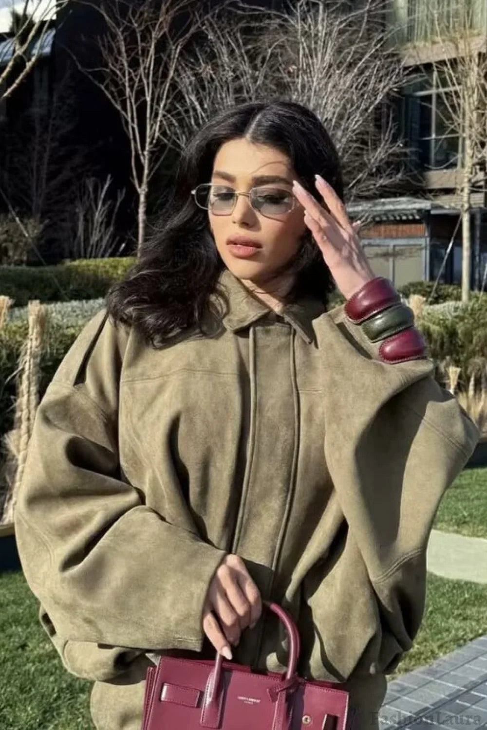 Sueded Texture Bomber Jacket