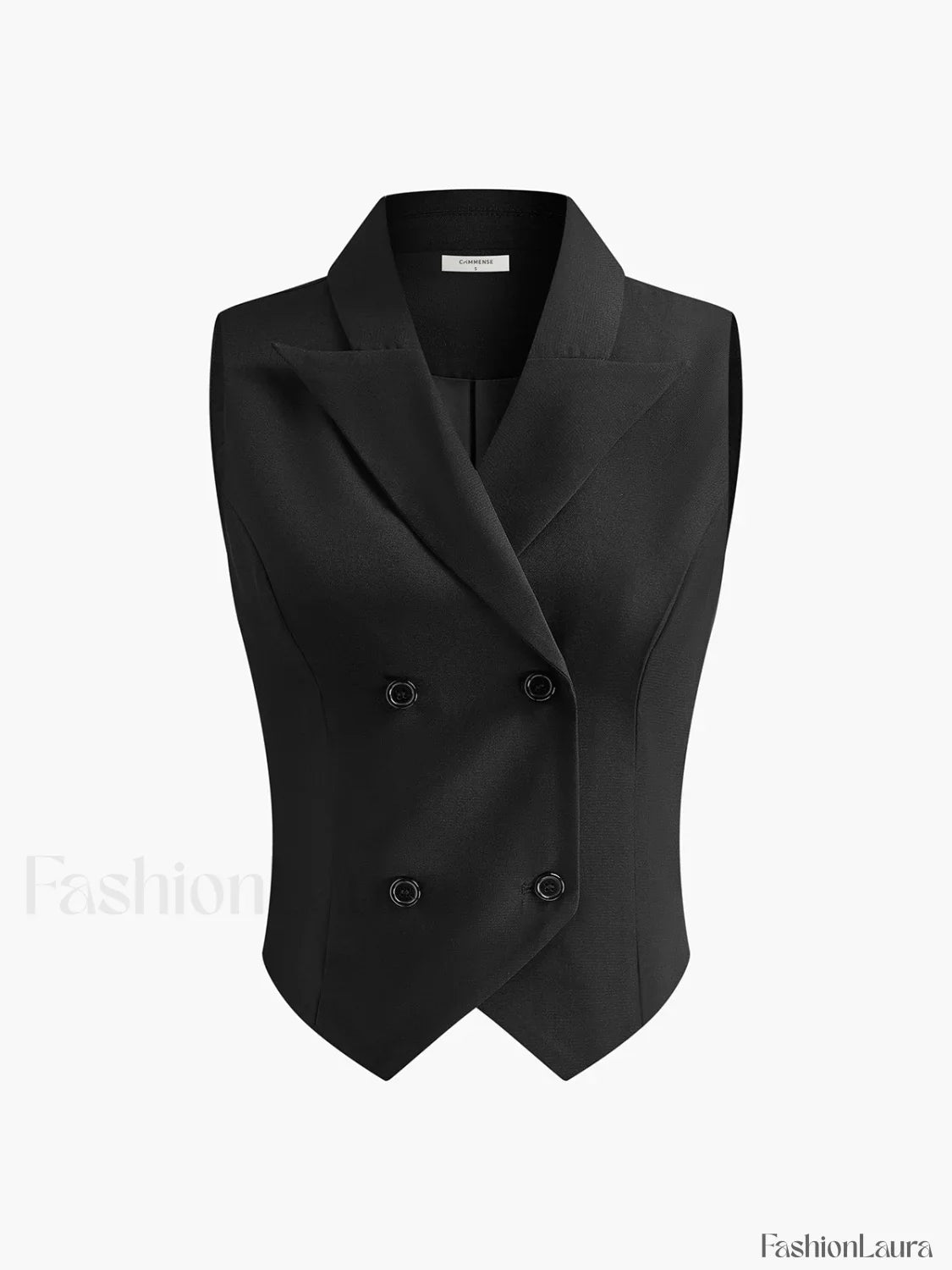 Suit Waistcoat With Pleated Mini Skirt Set