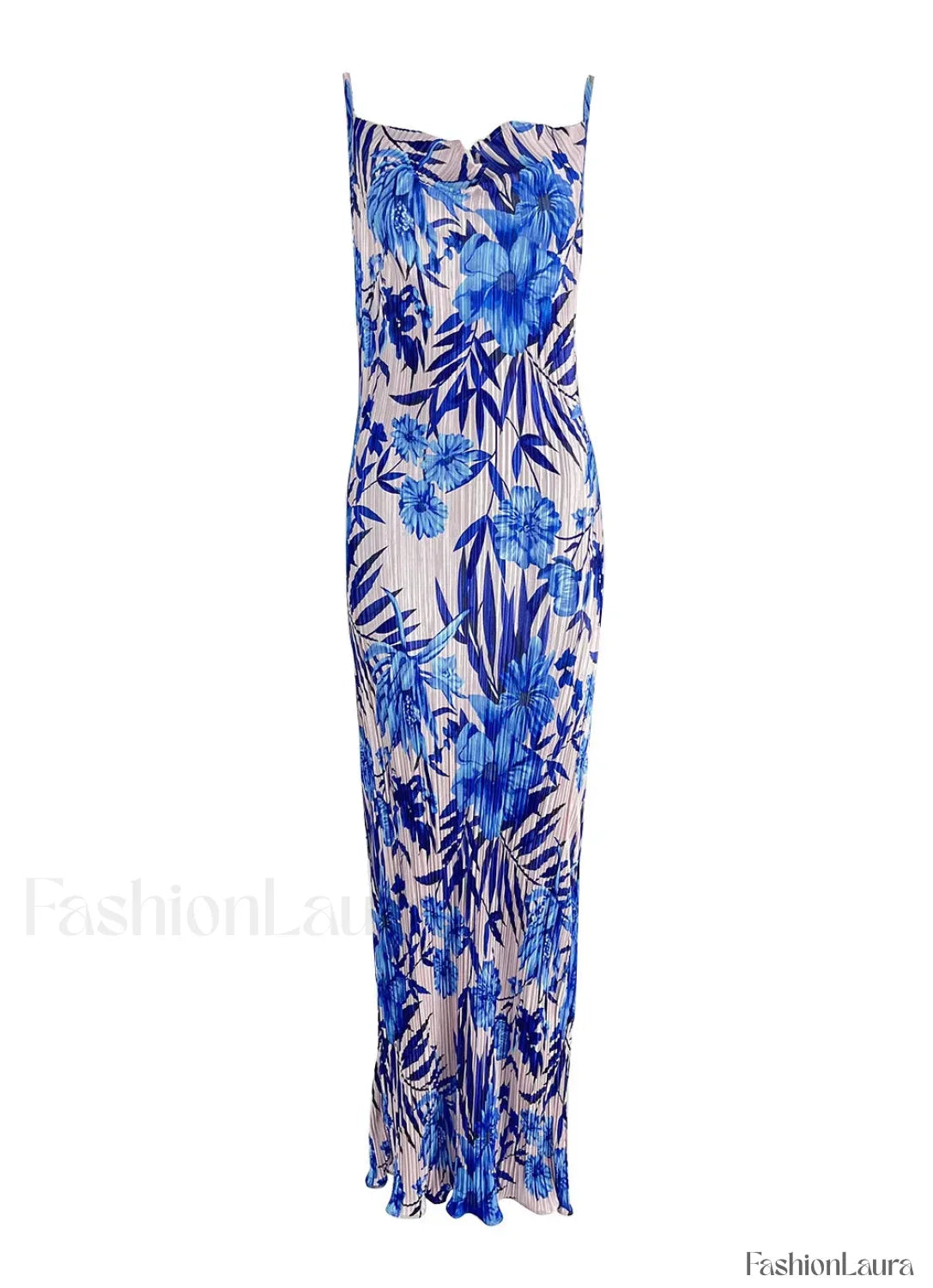 Summer Elegant Sexy Spaghetti Striped Sleeveless Party Maxi Dress