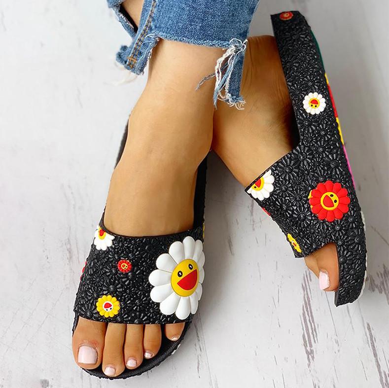 Sunflowers Casual Flat Flip Flops