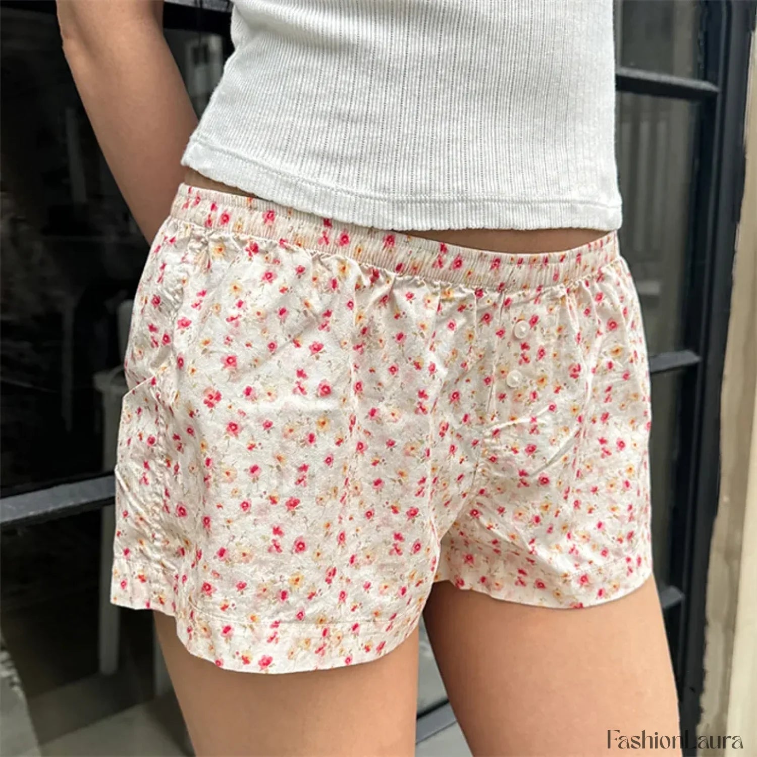 Sweet Casual Kawaii Plaid Boyshorts Lounge Aesthetic Short