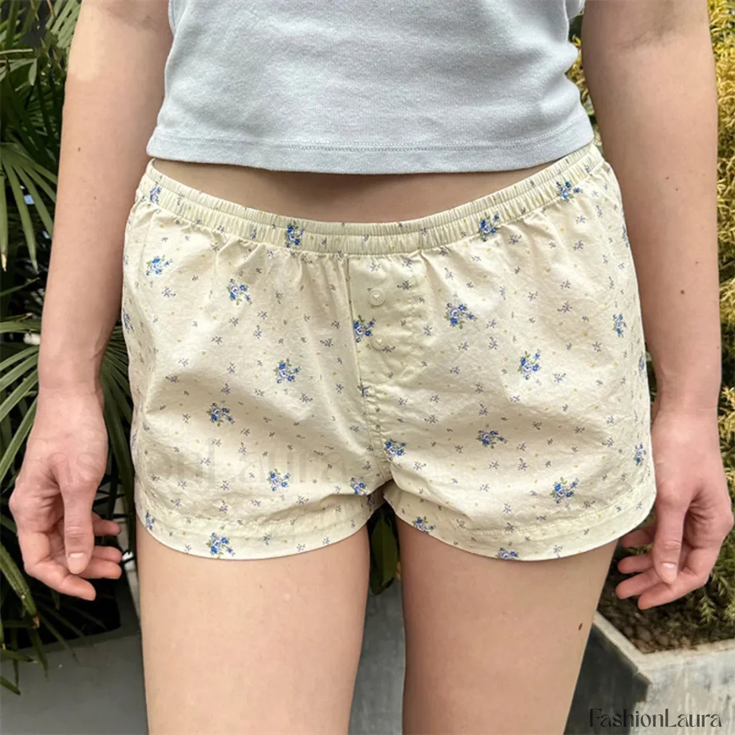 Sweet Casual Kawaii Plaid Boyshorts Lounge Aesthetic Short