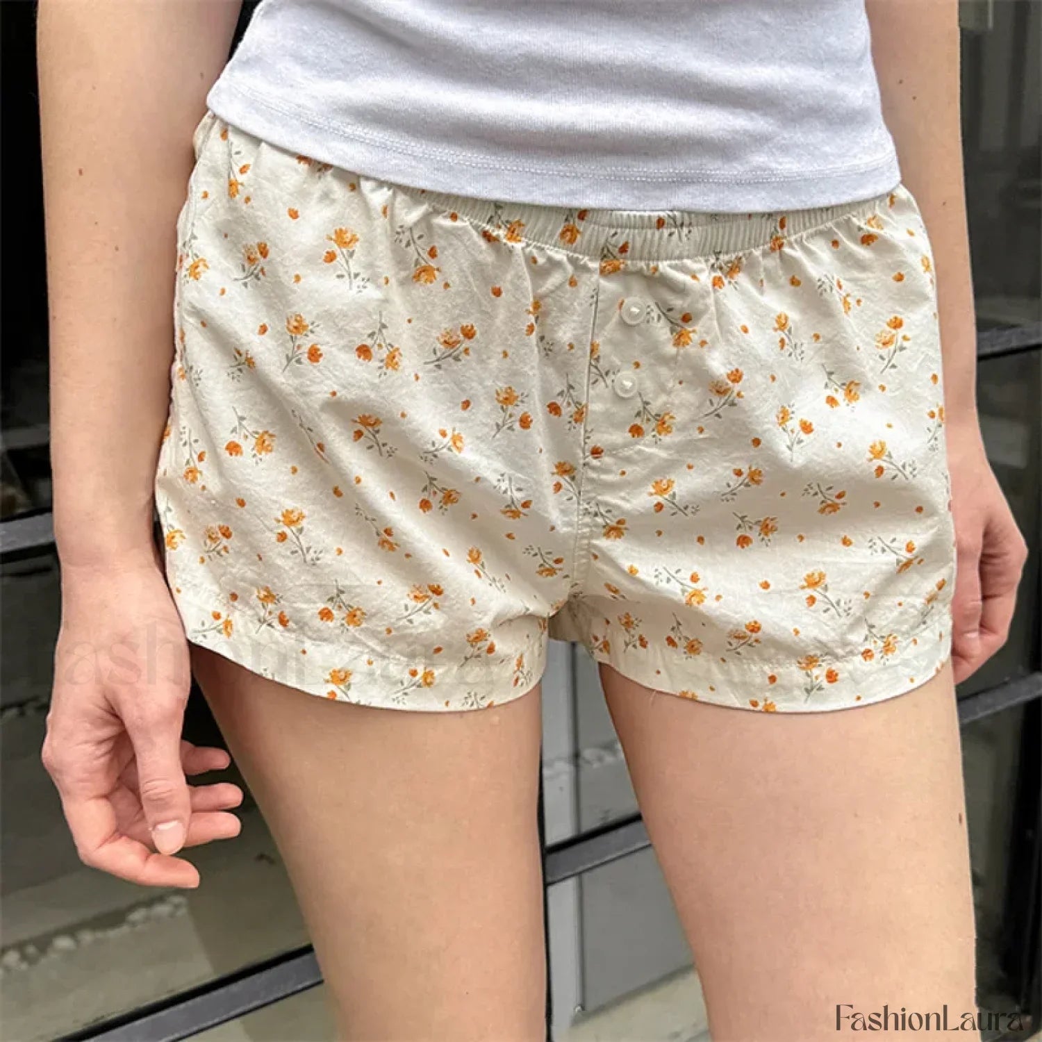 Sweet Casual Kawaii Plaid Boyshorts Lounge Aesthetic Short