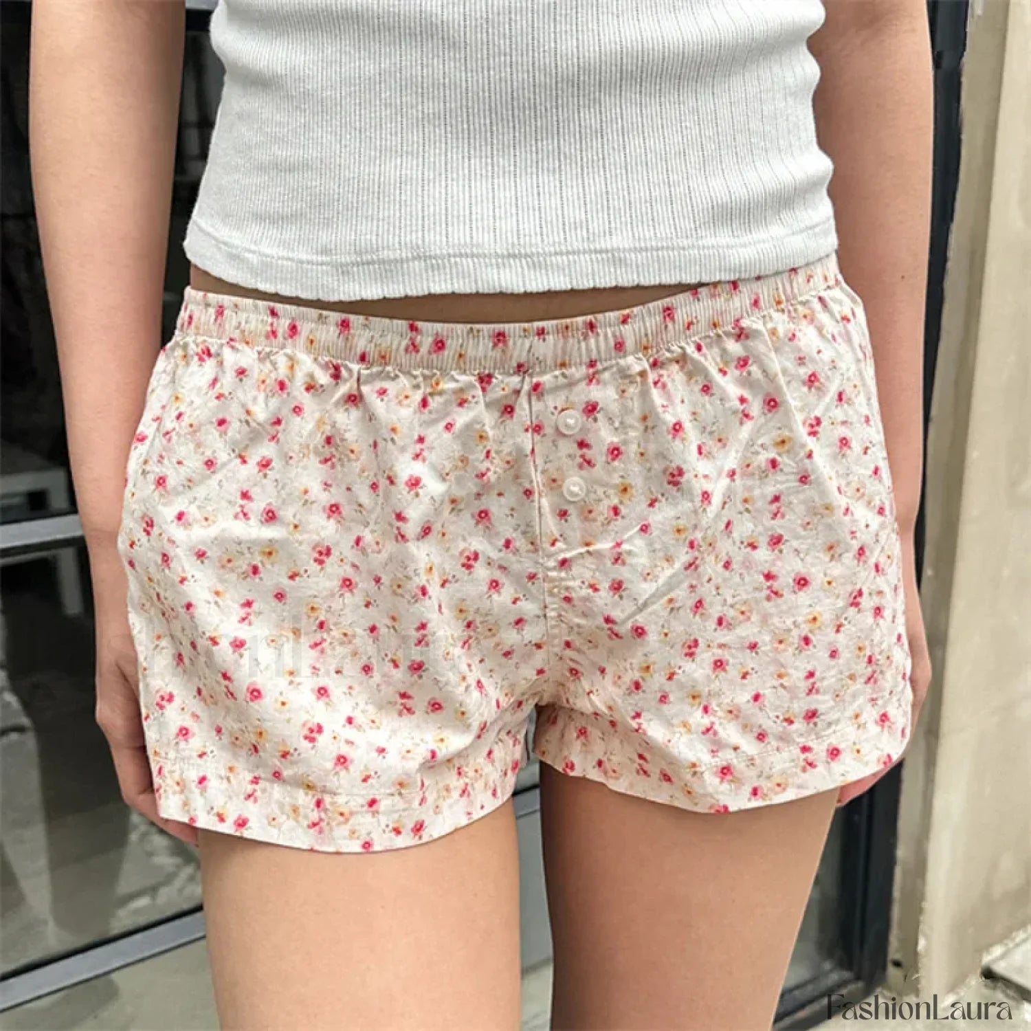 Sweet Casual Kawaii Plaid Boyshorts Lounge Aesthetic Short