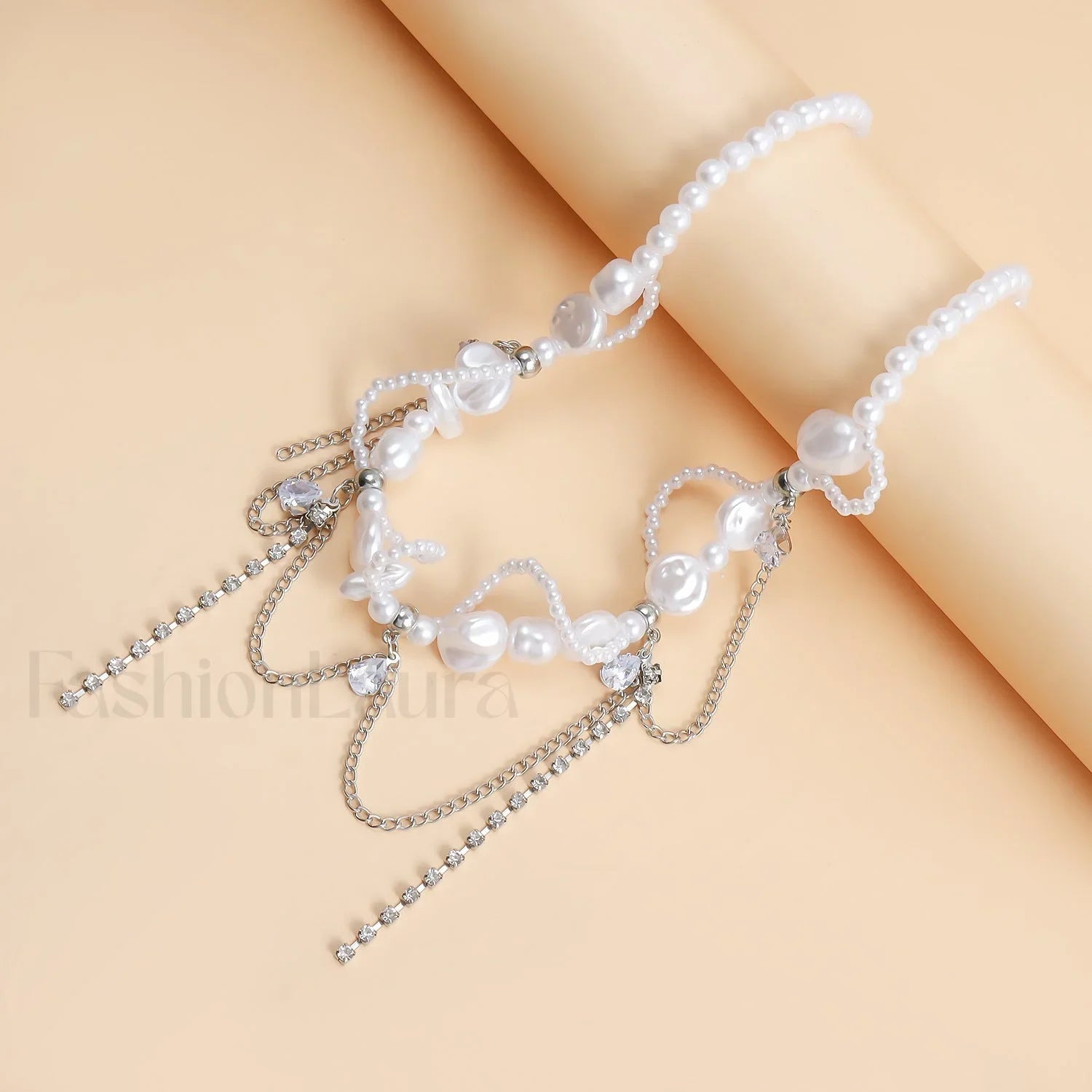 Sweet Irregular Faux Pearl Necklace