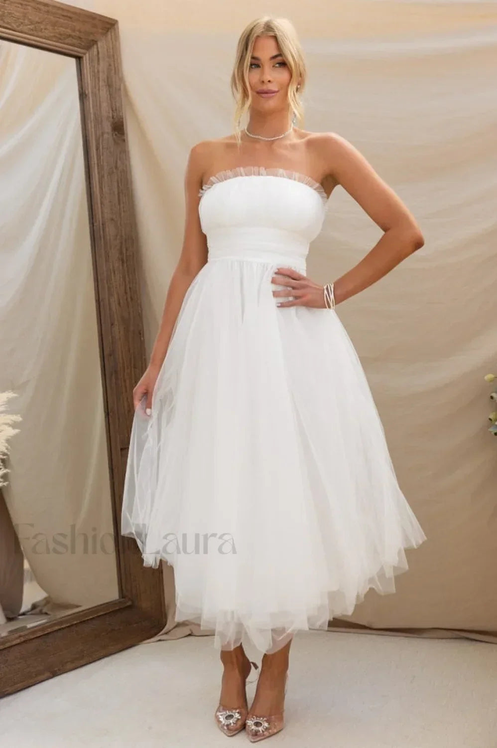 Sweetest Treat Stylish Maxi Dress S / White