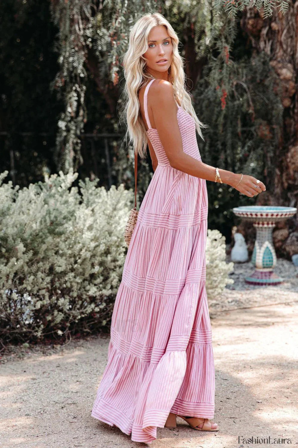 Swing Pleated Stylish Maxi Boho Dress