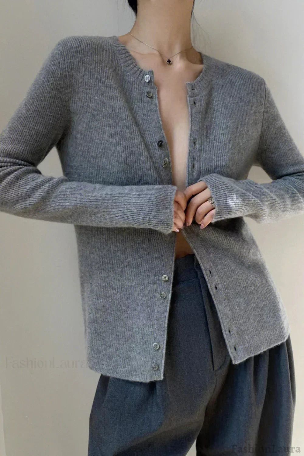 Tailored Knit Cardigan