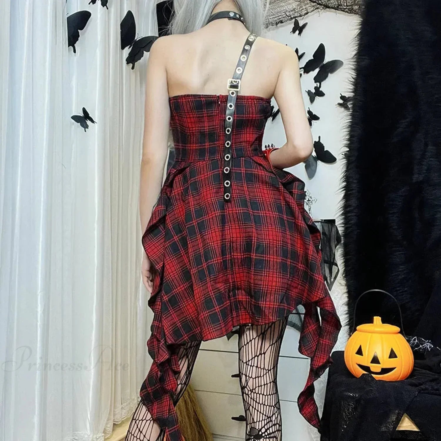 Tall Cut Lace Form-Fitting Mini Dress - View 2