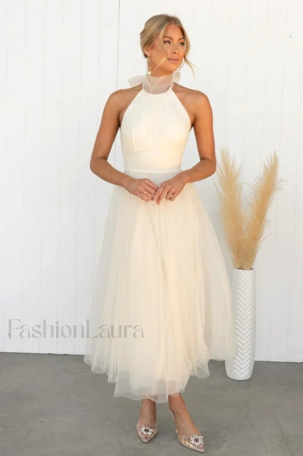 Tangled Up Stylish Maxi Dress S / Ivory