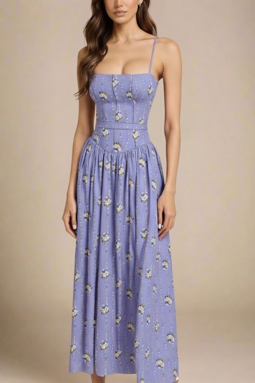 Tasmin Midi Dress - Royal Blue
