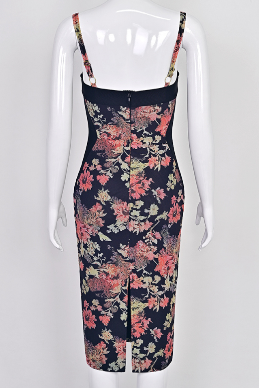 Tate Bodycon Wrap Dress - Classic Black
