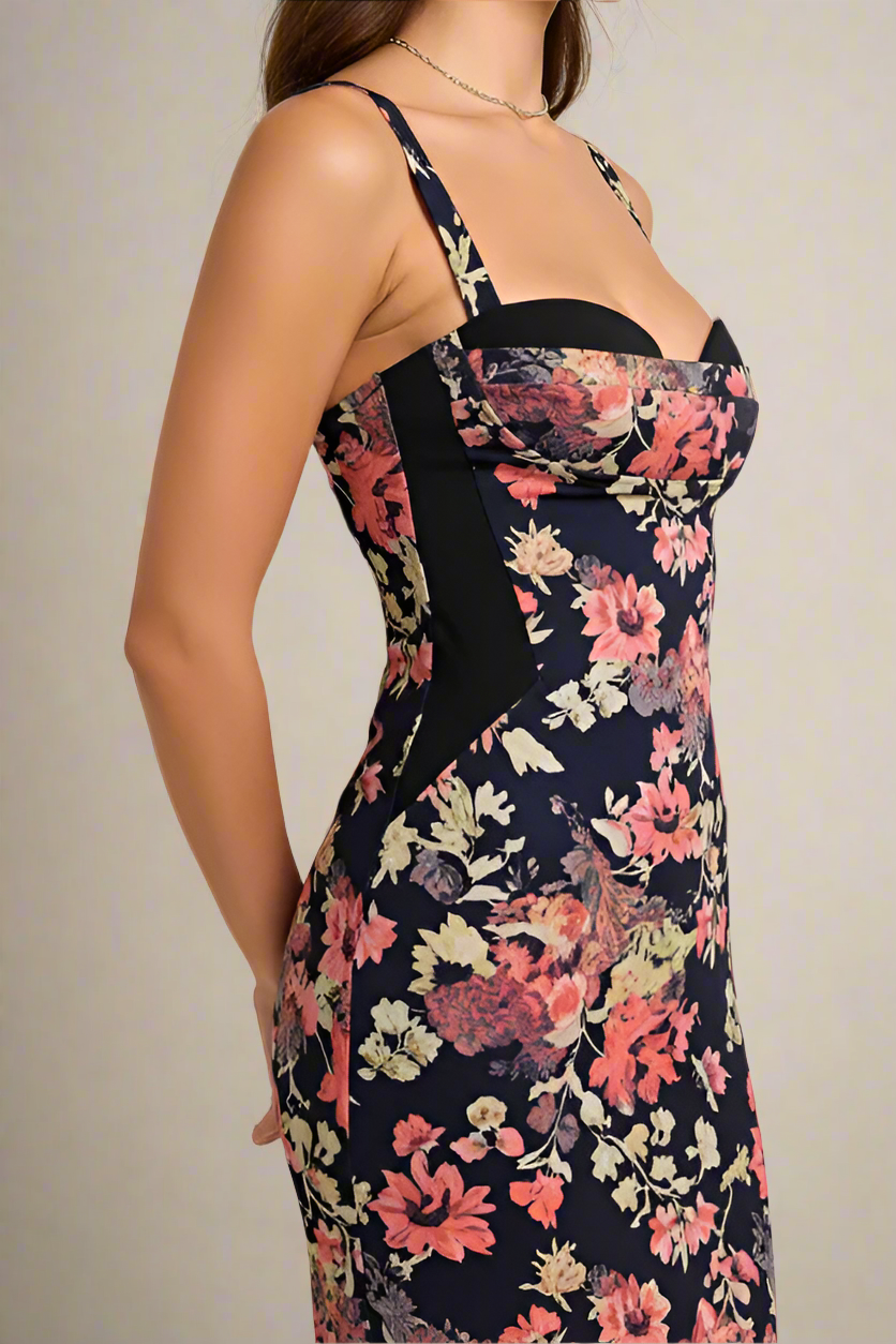 Tate Bodycon Wrap Dress - Classic Black