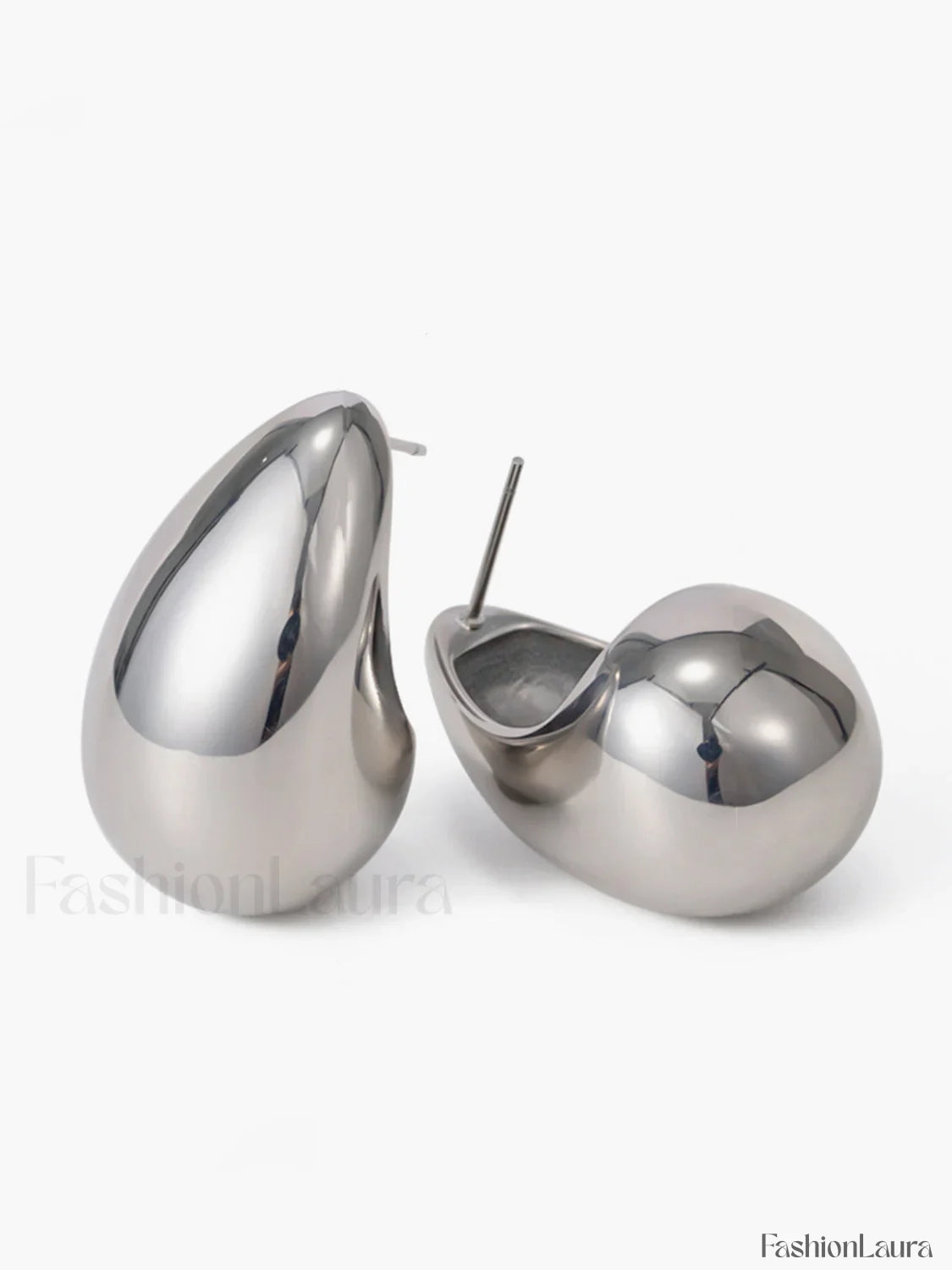 Teardrop Charming Hoop Earrings