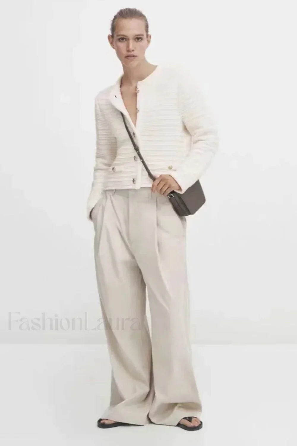 Textured Knit Button Cardigan