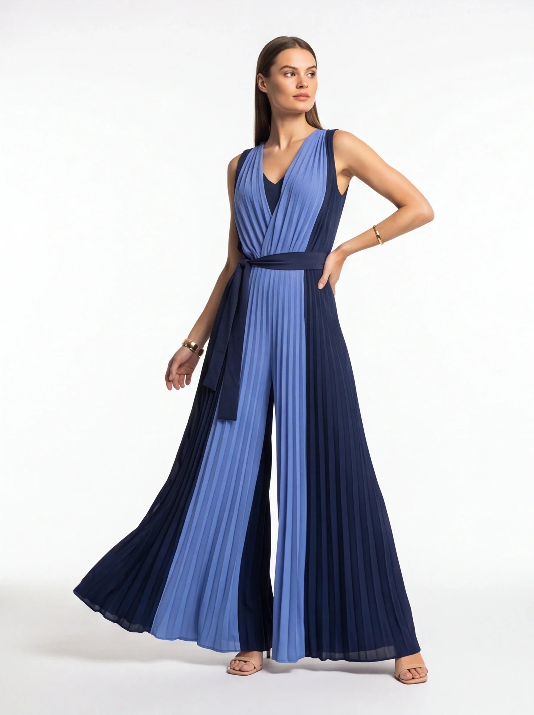 Stylish Casual Colorblock Jumpsuit for Women | Comfortable & Versatile